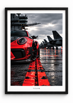 PORSCHE BLACK AND RED