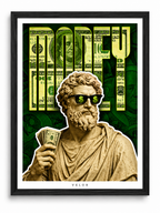 Money Statue Pop Art Poster