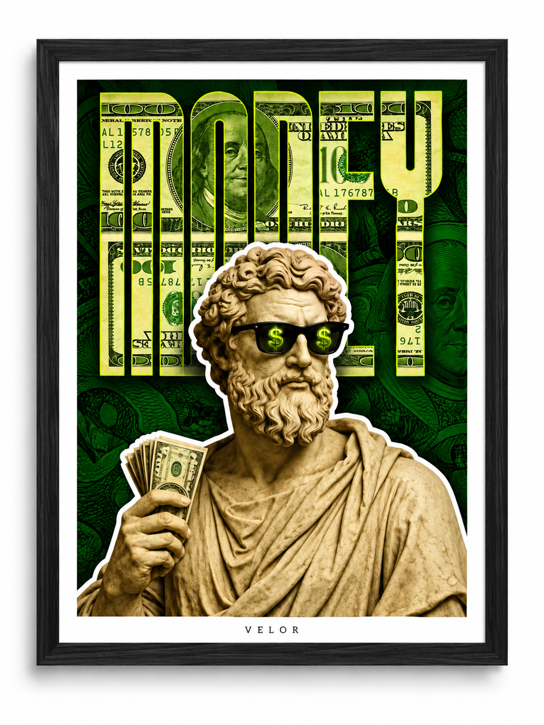 Money Statue Pop Art Poster